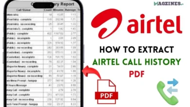 airtel call history pdf