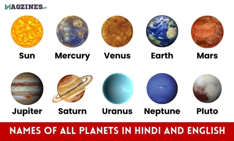 planets name in hindi and english